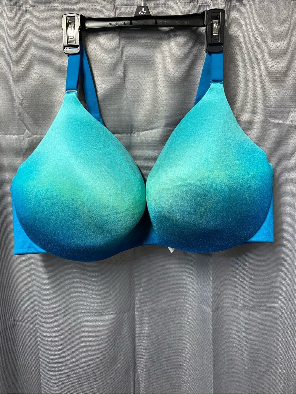 Cacique Teal Blue Seamless Underwire Molded T-Shirt Bra Size 44G